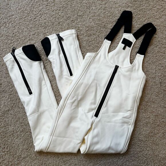 GOLDBERGH WOMEN'S PHOEBE SALOPETTE SKI BIB WHITE BLACK US 8 - Picture 3 of 11